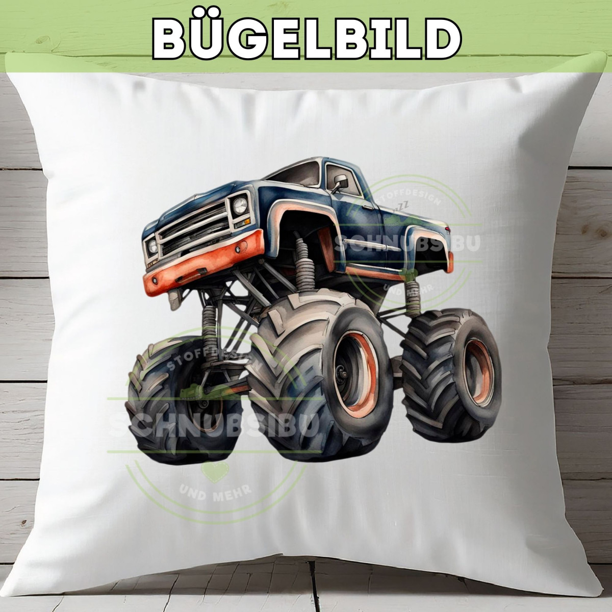 Bügelbild Monstertruck